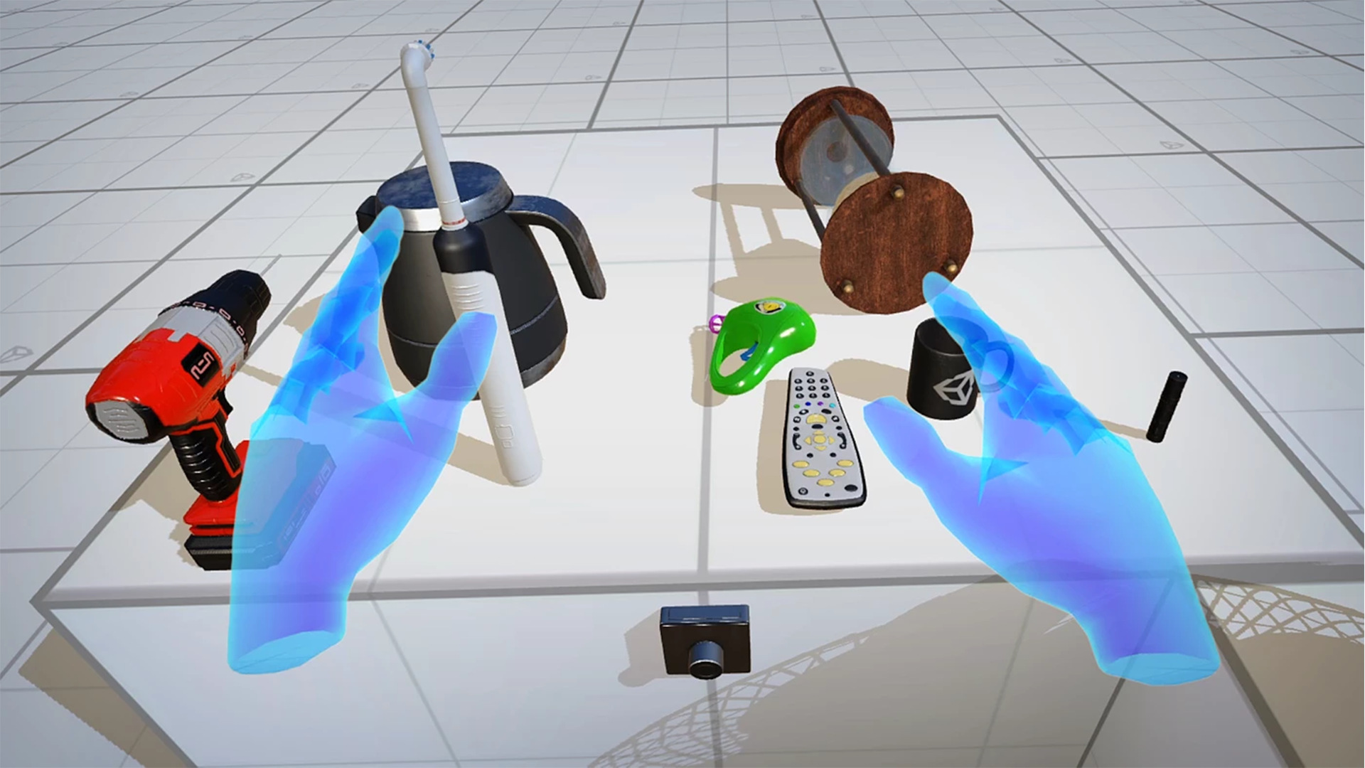 Distributed Encountered-Type Haptics in VR